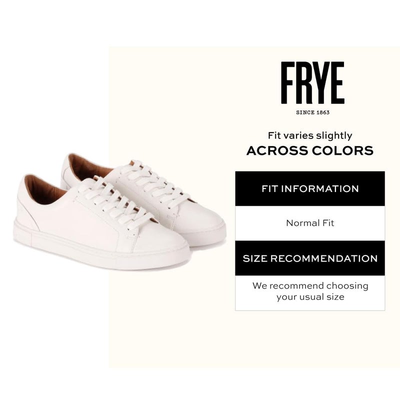 Frye Ivy Low Lace Sneakers for Women Crafted from Soft, Vintage Italian Leather with Removable Molded Footbed, Leather Lining, and Contrast White Rubber Outsoles, White - 7M - Image 2